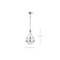 Nuvo Amado 1-Light Pendant 10 in. Polished Nickel Clear Glass 60/7816 - alternate 7